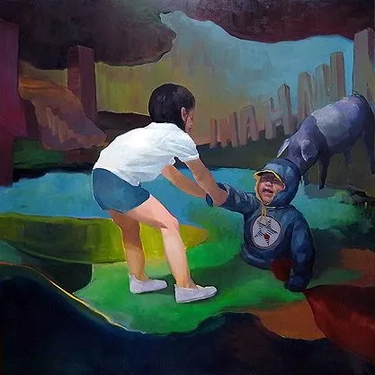 His sister and a Tapir